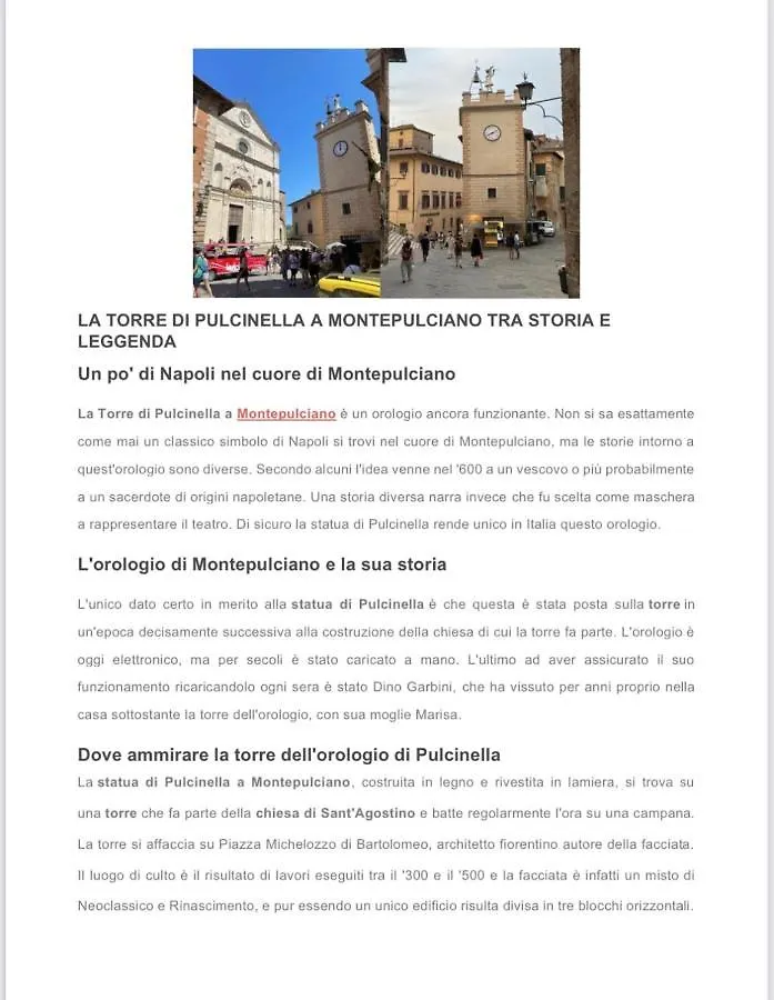Casa vacanze PULCINELLA appartamento tipico centro storico Montepulciano Stazione Italia